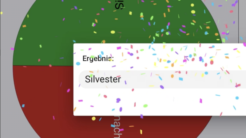 blattpod: „Glücksrad“ … dreht sich an Silvester